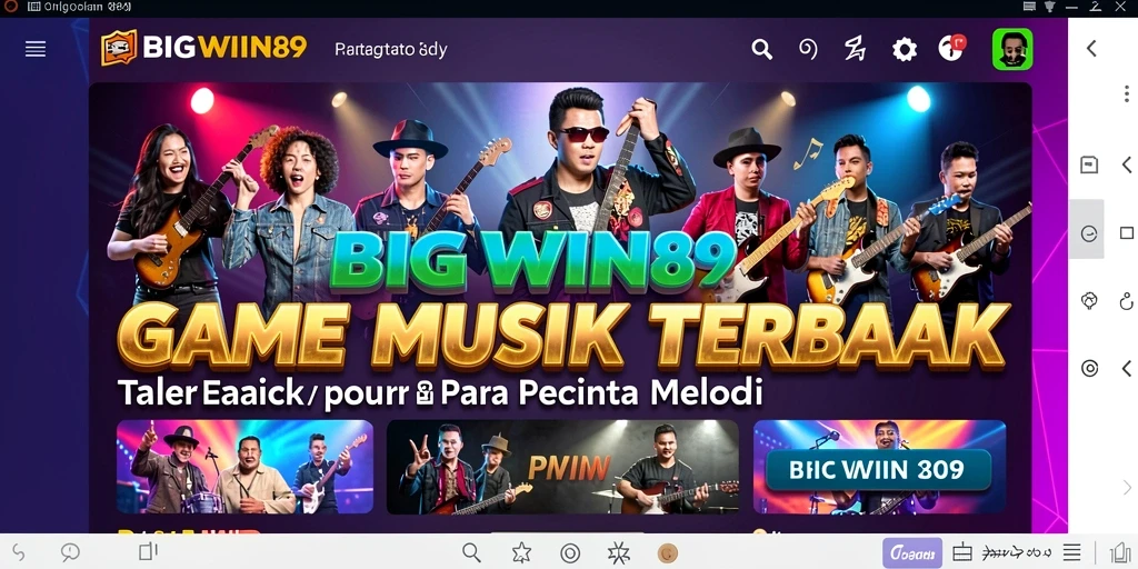 Tampilan gameplay seru BIGWIN189 dengan musik favorit.