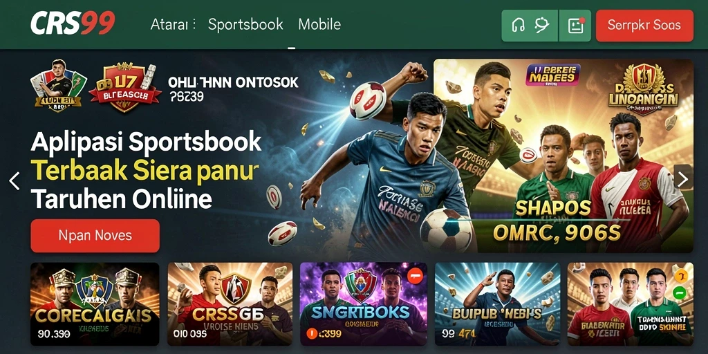 Tampilan gameplay Sportsbook yang menarik dan interaktif di CRS99.