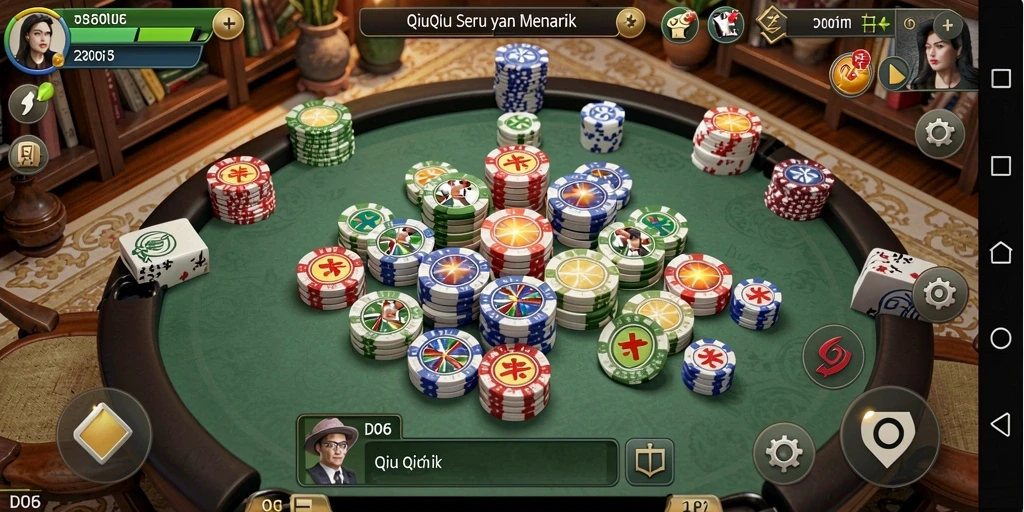 Tampilan gameplay QiuQiu yang memikat di D06.
