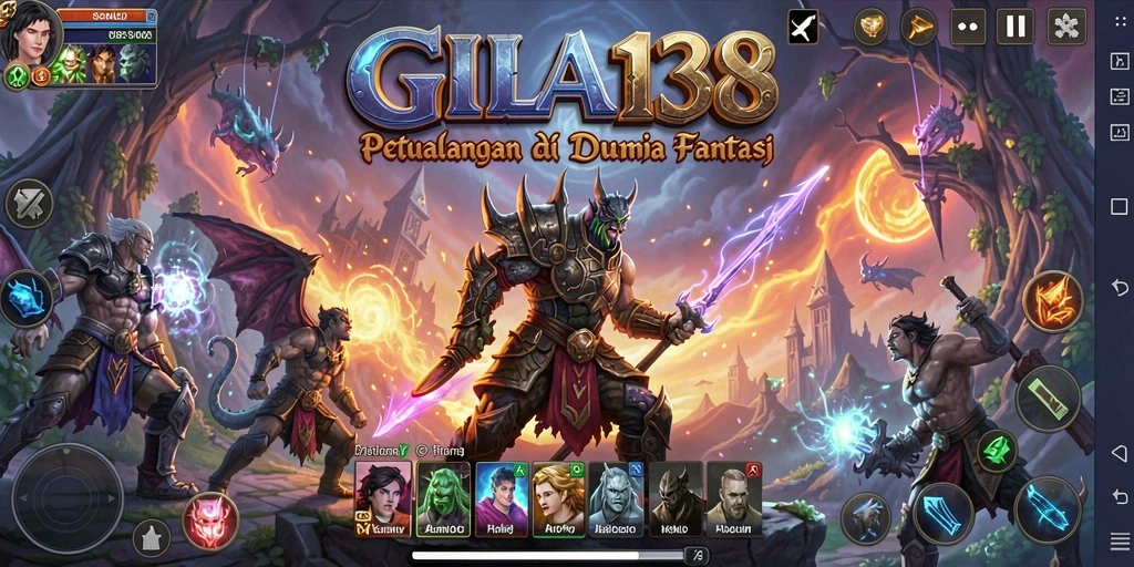 Tangkapan layar menunjukkan gameplay menegangkan dalam GILA138.