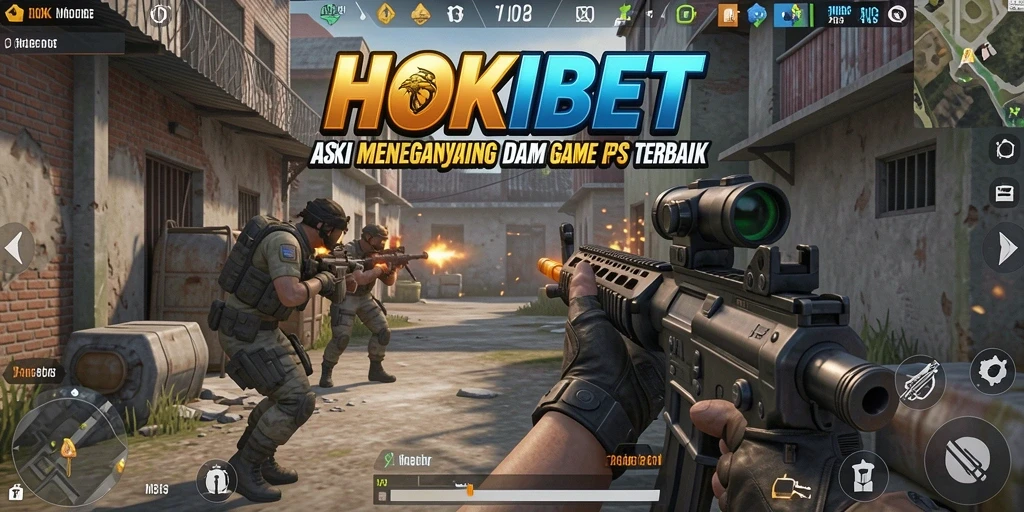 Tangkapan layar HOKIBET menampilkan aksi tembak-menembak yang mendebarkan dalam mode FPS.