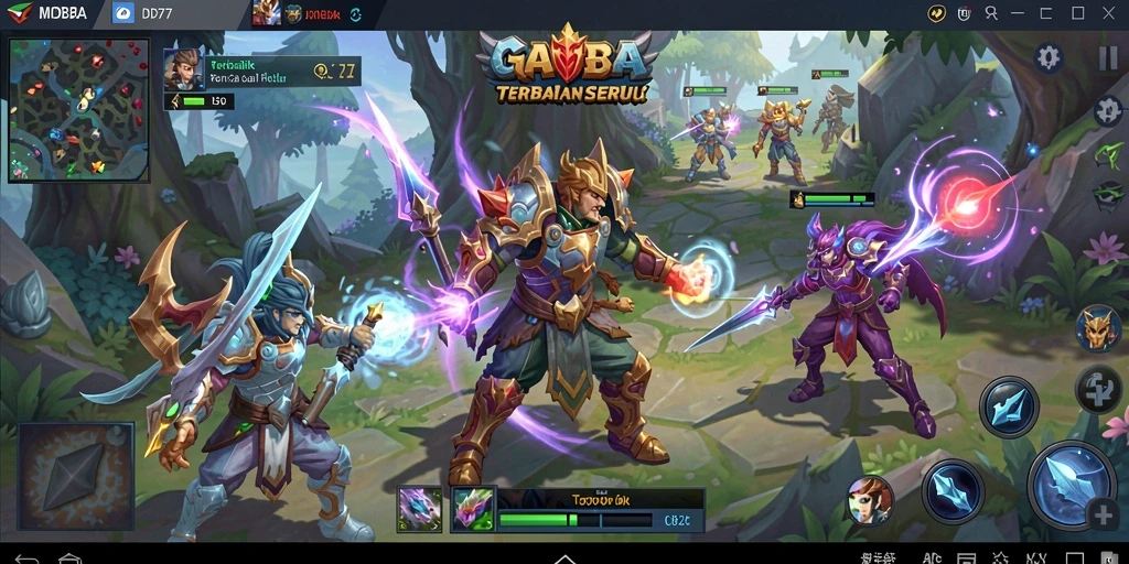 Gameplay seru dalam IDR77 dengan pertarungan tim yang menegangkan.