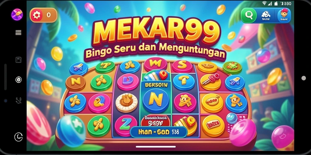 Tampilan gameplay Bingo yang seru di MEKAR99.