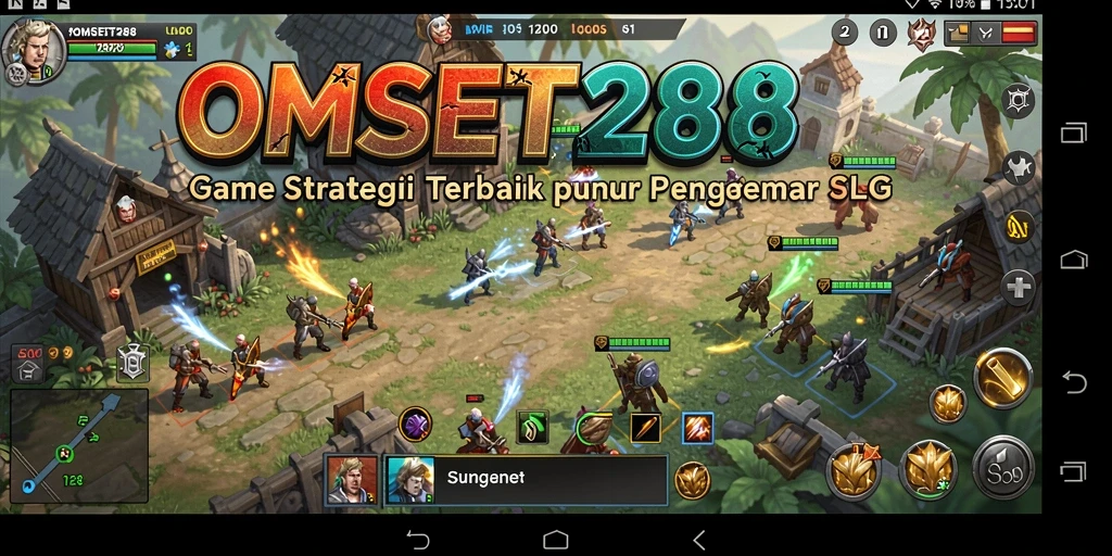 Tampilan gameplay menarik dalam OMSET288 yang menunjukkan pertempuran strategi.