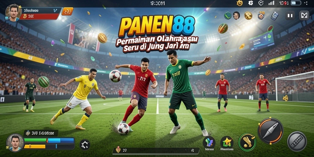 Tampilan menarik dari permainan olahraga di PANEN88.