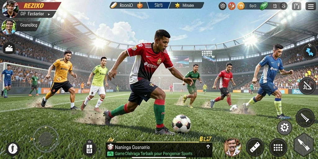 Tampilan gameplay REZIXO yang mendebarkan dan seru.