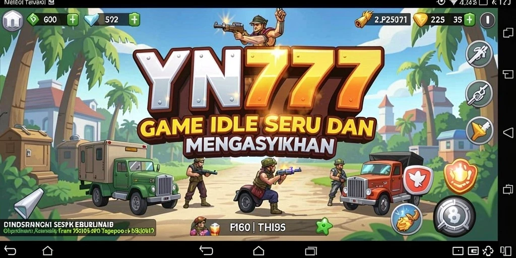 Tampilan gameplay YN777 yang menarik dalam mode Idle.