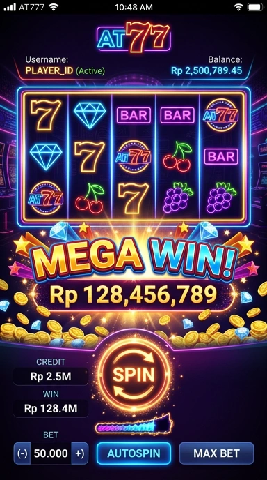 Tampilan beranda pusat unduh at777 yang modern dan menarik.